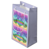 Petit Sac Cadeau Pastel Rainbow of Hearts & Love (Dos Angle)