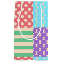 Pastel Rayure Vichy Nœud Papillon Géométrique