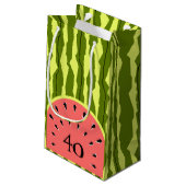 Petit Sac Cadeau Pastèque Pink Age 40 (Dos Angle)