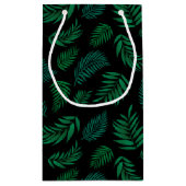 Petit Sac Cadeau Pattern Tropical Leaves (Dos)