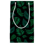 Petit Sac Cadeau Pattern Tropical Leaves (Devant)