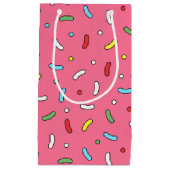 Petit Sac Cadeau Patters de Fun Pink Candy Sprinkles (Devant)