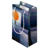 Petit Sac Cadeau Paul Klee Abstrait Tree Blue Peinture (Devant Angle)