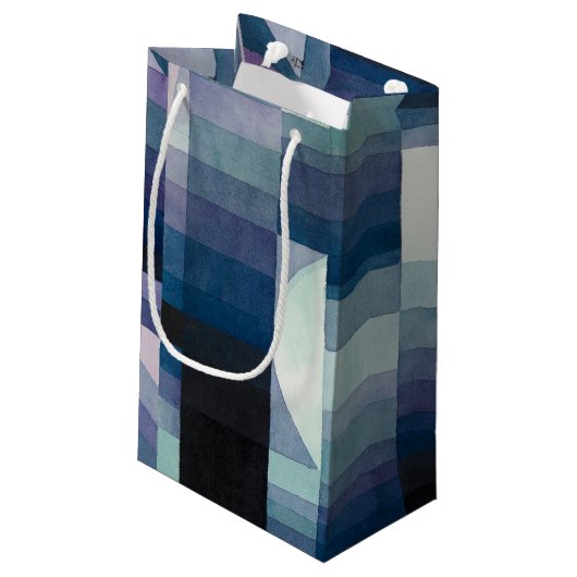 Petit Sac Cadeau Paul Klee Abstrait Tree Blue Peinture (Dos Angle)