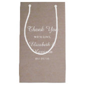 Petit Sac Cadeau Pays rustique Kraft Mariage Merci Favoriser (Devant)