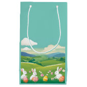 Petit Sac Cadeau Paysage de Pâques (Devant)