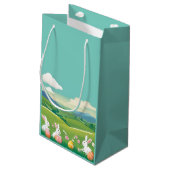 Petit Sac Cadeau Paysage de Pâques (Dos Angle)