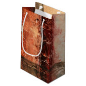 Petit Sac Cadeau Paysage rouge Abstrait (Dos Angle)