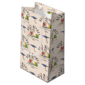 Petit Sac Cadeau Peanuts Snoopy Best Wishes Graduation Pattern (Dos Angle)