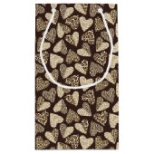 Petit Sac Cadeau Peau d'animal avec des coeurs (Dos)