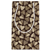 Petit Sac Cadeau Peau d'animal avec des coeurs (Devant)