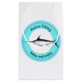 Petit Sac Cadeau Pêche marine Relax et profiter (Dos)