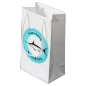 Petit Sac Cadeau Pêche marine Relax et profiter (Dos Angle)