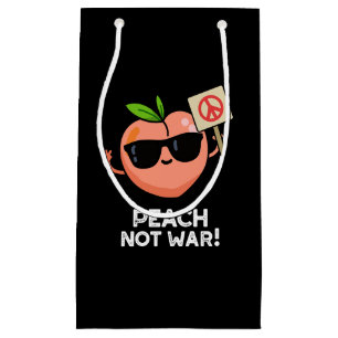 Petit Sac Cadeau Pêche pas guerre drôle Fruit Pun Dark BG