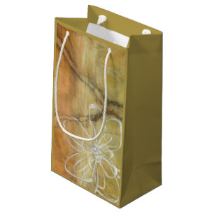 Petit Sac Cadeau Peinture Abstraite en silhouette sur Arrière - pla