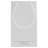 Petit Sac Cadeau Peinture de séchage Abstrait noir et gris (Dos)