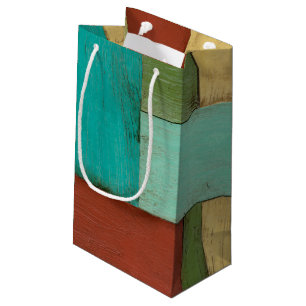 Petit Sac Cadeau Peinture multicolore sur les côtes contemporaines