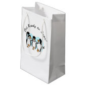 Petit Sac Cadeau Penguin Meilleurs Amis Diplôme (Dos Angle)