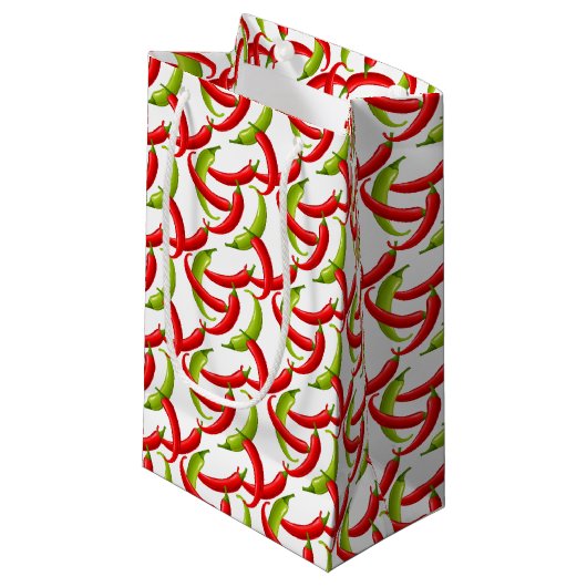 Petit Sac Cadeau Peppers mexicaine Fiesta Hot Chili  (Devant Angle)