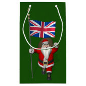 Petit Sac Cadeau Père Noël Avec L'Enseigne Du Royaume-Uni (Dos)