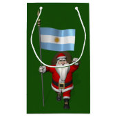 Petit Sac Cadeau Père Noël Avec L'Ensigne D'Argentine (Dos)