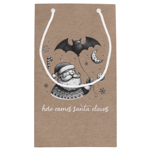 Petit Sac Cadeau Père Noël Claws (Dos)