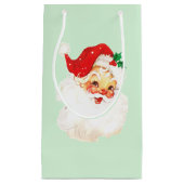 Petit Sac Cadeau Père Noël des années 1950 (Devant)