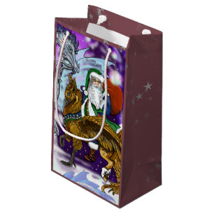 Petit Sac Cadeau Père Noël mystique