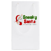 Petit sac cadeau Père Noël Sneaky (Dos)