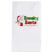 Petit sac cadeau Père Noël Sneaky (Devant)
