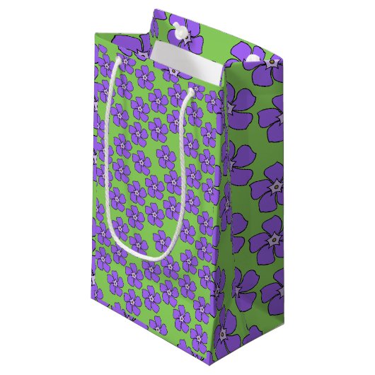 Petit Sac Cadeau Périwinkles (Devant Angle)