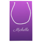 Petit Sac Cadeau Personalisé violet ombre (Dos)