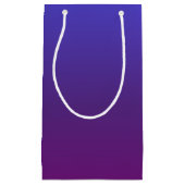 Petit Sac Cadeau Personnalisé bleu et violet ombre (Devant)