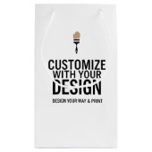 Petit Sac Cadeau Personnalisé Entreprise Marque Personnalisée Vide (Dos)