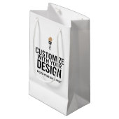 Petit Sac Cadeau Personnalisé Entreprise Marque Personnalisée Vide (Devant Angle)