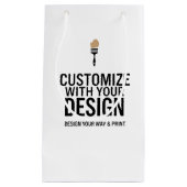 Petit Sac Cadeau Personnalisé Entreprise Marque Personnalisée Vide (Devant)