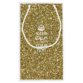 Petit Sac Cadeau Personnalized KEEP CALM AND Your Creative Text (Dos)