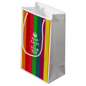 Petit Sac Cadeau Personnalized KEEP CALM AND Your Creative Text (Dos Angle)