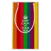 Petit Sac Cadeau Personnalized KEEP CALM AND Your Creative Text (Devant)