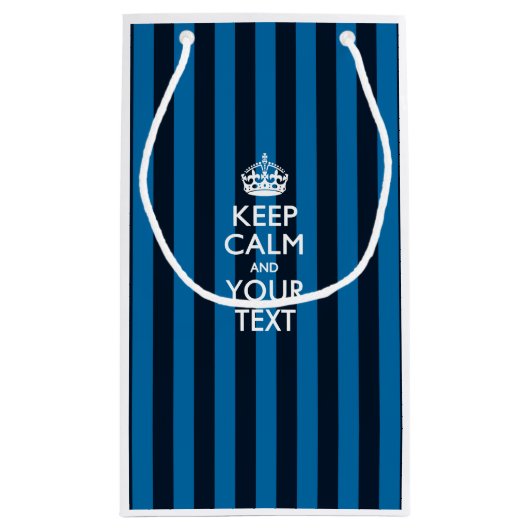Petit Sac Cadeau Personnalized KEEP CALM AND Your Creative Text (Dos)
