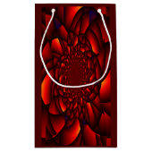 Petit Sac Cadeau Pétale Rouge Noir Bleu (Dos)