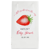 Petit Sac Cadeau Petit Baby shower de fraises doux (Devant)