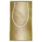 Petit Sac Cadeau Petit de marbre rose d'or (Devant)