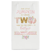 Petit Sac Cadeau Petites filles Citrouilles 2e anniversaire (Dos)