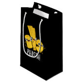 Petit Sac Cadeau Phasta Funny Pâte rapide Pun Dark BG (Devant Angle)