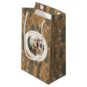 Petit Sac Cadeau Photo de vacances Rustique personnalisée Nature bo