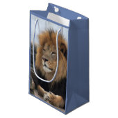 Petit Sac Cadeau Photo du lion de la faune (Devant Angle)