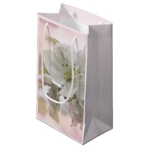 Petit Sac Cadeau Photo en fleurs de pomme blanche
