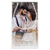 Petit Sac Cadeau Photo Overlay Script Merci tellement Favoriser le (Dos)