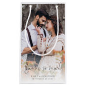 Petit Sac Cadeau Photo Overlay Script Merci tellement Favoriser le (Devant)